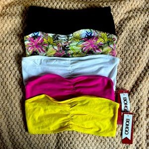 Set of 5 size SMALL crop tops